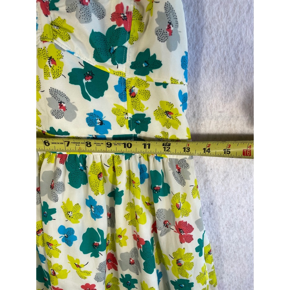 American Eagle Corset Dress Size 6 Y2K Floral Garden Smocked Babydoll Retro - Picture 9 of 10